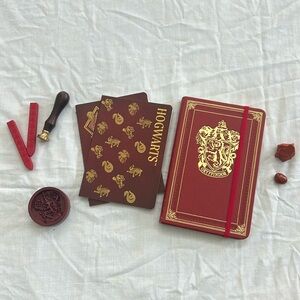Gryffindor themed stationary set